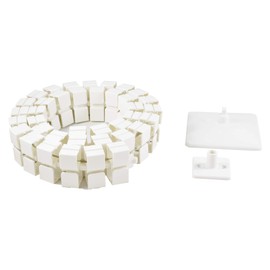 Oskar Lehmann Cuba Cable Guide Square 1 Length 1254 mm Made in Germany White