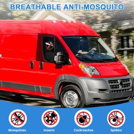 Mosquito Net for Ram Promaster 1500 2500 3500 2014-2025, Front Door Bug Mesh (Pair), Keeps Bugs Out Magnetic Bug Mesh, Easy to Install