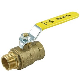 Nigo Industrial Co. 101SS Series Forged Brass Ball Valve, UL/FM/CSA/CGA/AGA/ANSI/NSF 372 / California AB 1953 Approved, Lever Handle, NPT Female, Full Port 600WOG (3/4")