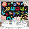 Mocsicka Game Night Backdrop Board Game Game Night Decorations for