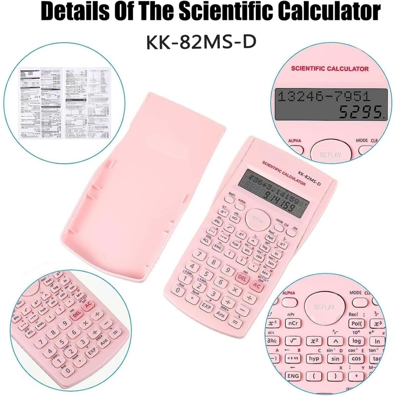 KK-82MS-D Portable Scientific Calculator Engineering Scientific Functional Calculator with 240