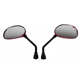 The Scooter Accessories Rear View Mirror Pair For Most Pride Mobility Scooters RED