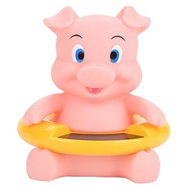 Termómetro PC + Resin Baby Time, Termómetro de Agua para Baño de bebé de Temperatura del Agua, para Bañera de bebé (Rosa)