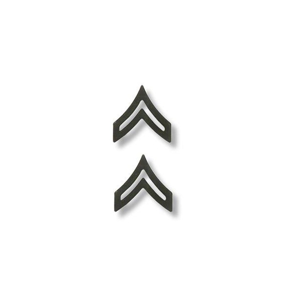 American Packing & Gasket Army Corporal E-4 Pin-On Rank Pair