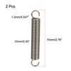 sourcing map Tension Spring Wire Diameter 0.047" , OD 0.39"