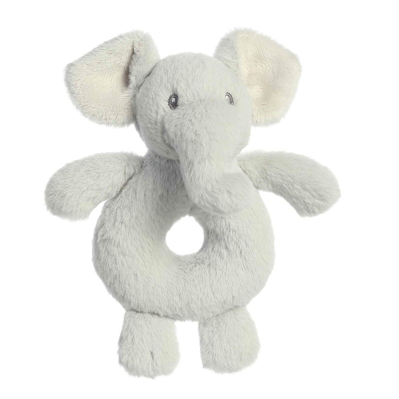Ebba - Fur-Ebba - 6" Trunx Elephant Ring Rattle