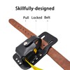 MOCOST Leather Tape Measure Holder, Black, 6.7 x 4.3 Inches,