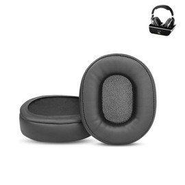 DowiTech professionelle Ersatz-Ohrpolster kompatibel mit Artiste ADH300 2.4GHz TV kabellosen Kopfhörern Ohrpolster aus hautfreundlichem Leder und Memory-Schaum