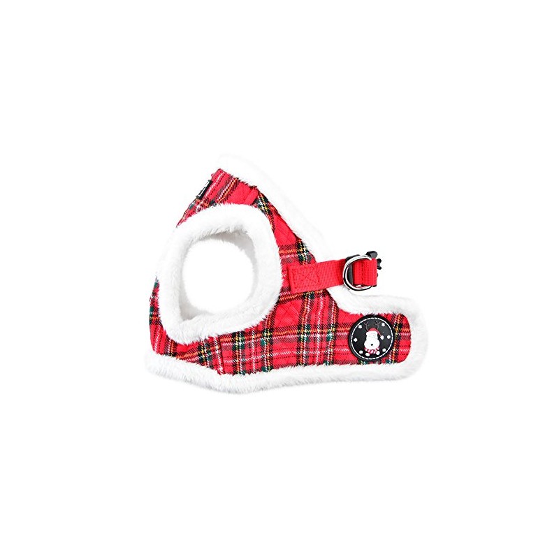 Puppia Blitzen - Arnés B, Grande, Color Rojo