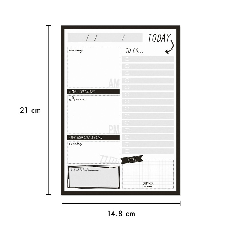 Pukka Pad, Carpe Diem Daily Desk Planner Pad with 60