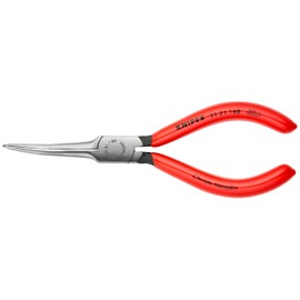 KNIPEX クニペックス 45°先曲ニードルノーズプライヤー 平口 プラスティックコーティングハンドル 3121-160