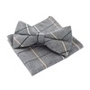 axy Mens Bow Tie with Pocket Square Set for Suit