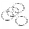 sourcing map 316 Stainless Steel Round Ring Welded O-Rings 40mm(1.57")