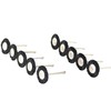 TEMO 10 pc Nylon Plastic Bristle 3/4 Inch Flat Wire