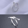 925 sterling silver ring with angel , adjustable