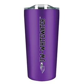Wisconsin-Whitewater Double Walled Soft Touch Tumbler, Design-3 - Purple