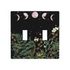 Pine Forest Green Witch Moon Phase Toggle Light Switch Wall