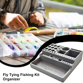 Fly Tying Tool Storage | Fishing Kit Organizer,Thread Hook Container, Portable Tackle Box, Angler Jig Supplies, Fishing Accessories for Garage Workshop