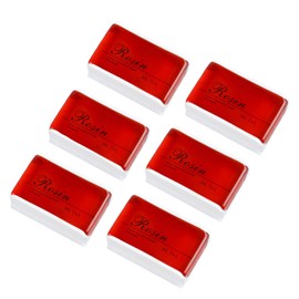 6Pcs Violin Rosin,Bow String Rosin Instrument Accessory Low Dust Universal for Viola Cello (Red)