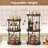 Lazy-Susan-Organizer-Spice-Rack, 3-Tier Rotating Spice Organizer for Cabinet Pantry, Seasoning Holder