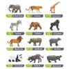 12PCS Mini Forest Animals Figures Toy Simulation Forest Animals Figurines