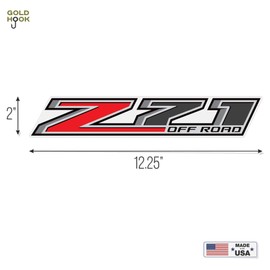 Decal for Trucks Chevy Silverado Z71 Off Road Stickers - F (2014-2017) Bed Side 1500 2500 HD Set of 2
