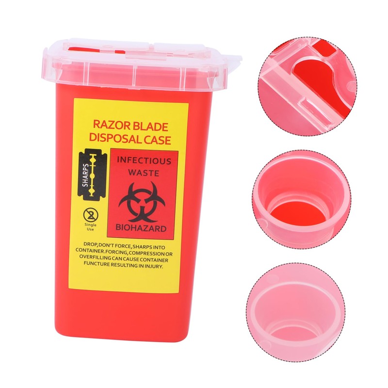 FOMIYES Abs Material Razor Holder Box Razor Case Storage Container