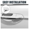 Jerbor Front Left Driver Exterior Door Handle Lock Bezel Cover