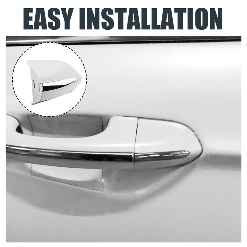 Jerbor Front Left Driver Exterior Door Handle Lock Bezel Cover