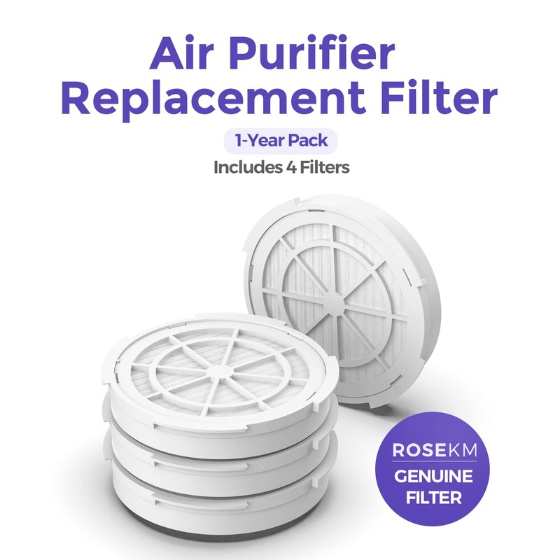 ROSEKM 1-Year Pack Air Purifier Replacement Filter for AP001R, True