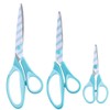 Zicolu Craft Scissors Set of 3 pack, Fun Fashion Rainbow