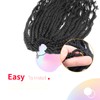 Niseyo 8 Packs Curly Ends Goddess Box Braids Crochet Hair