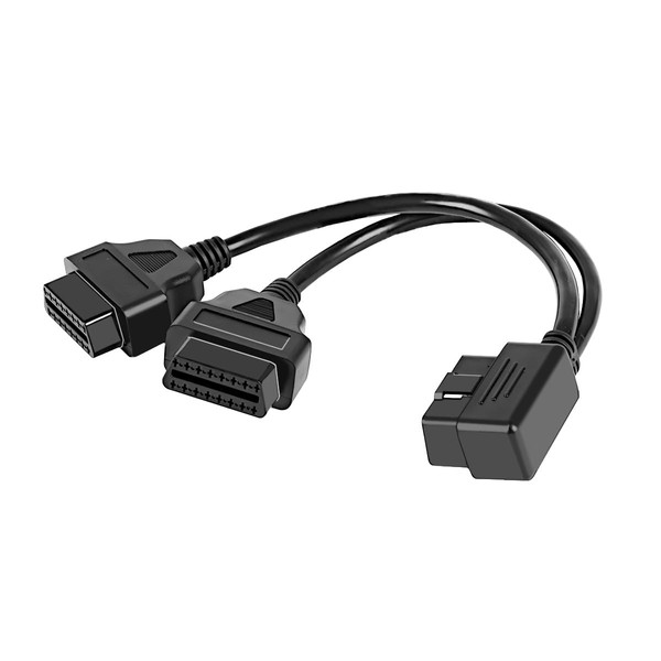 smilfuy Right Angle OBD 2 Splitter Extension Cable Adapter, 16