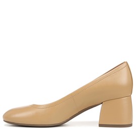 Vionic Women's Monterey Carmel Cushion Heels- Supportive Comfort Shoes That Include a Concealed Orthotic Camel Nappa 8 Medium