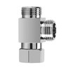 Brass Chrome 3-Way Diverter 1/2" T-Shape Hose Fitting Tee Adapter