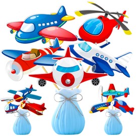 28Pcs Airplane Centerpiece Sticks Airplane Party Table Toppers Plane Birthday Party Table Decorations Aviator Party Decor for Aircraft Theme Baby Shower Supplies
