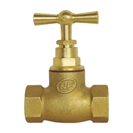 SOMATHERM FOR YOU - Shut-off valve for screwing in double IG FF20/27 - upper part with boom - made of raw brass