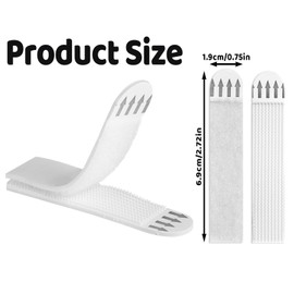 36-Pairs(72 Strips) Medium Picture Hanging Strips, Heavy Duty Adhesive Strips Picture Hanger Kit Hook Loop Mounting Tapes Damage Free Wall Fastener Tape for Frame Hanging(2.72x0.75in)