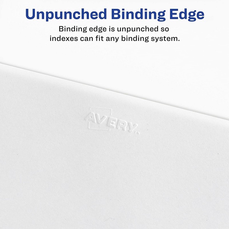 Avery Avery-Style Bottom Tab Dividers, 26-Tab, Legal Exhibit 1-25, 8.5