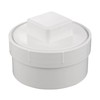 4 Inch PVC DWV Female Sewer Cleanout Cap Adapter with