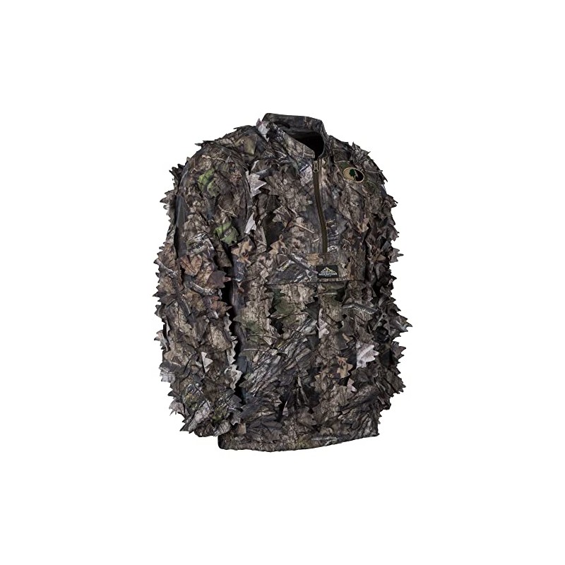 MOSSY OAK Mens Camouflage Hunting Half Zip Jacket Without Hood