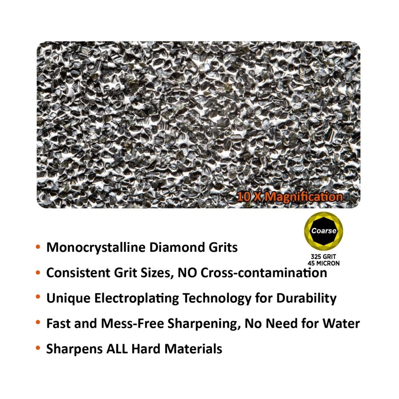 SHARPAL Credit Card Size Diamond Sharpening Stone Pocket Diamond Knife