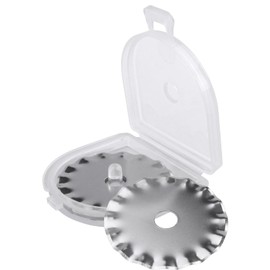 Mesee 5Pcs Pinking Rotary Cutter Blades 28mm Wave Rotary Blade Set Decorative Edge Blades Replacement Refill Quilting Cutting Tool Accessories for Sewing Fabric Leather Paper Arts Crafts