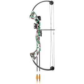 Bear Archery Brave Bow Set for Youth, Right Hand, Camo