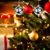 NUOBESTY 6 stücke 9 cm Weihnachtsbaum hängende Kugeln bruchsicher Weihnachtsbaum