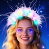 Catery Feather Headband Light Up Headbands Rave Costume Hair Accessories
