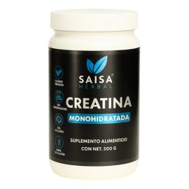 Creatina Monohidratada  100 Pura  Micronizada  500 g  Saisa Herbal  Suplemento Alimenticio Calidad Premium  Energa, Fuerza y Rendimiento Muscular     