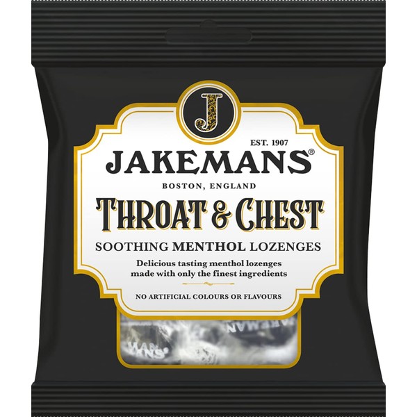 Jakemans Throat & Chest Menthol Cough Suppressant – Anise - 30 Lozenges (4 Pack)…