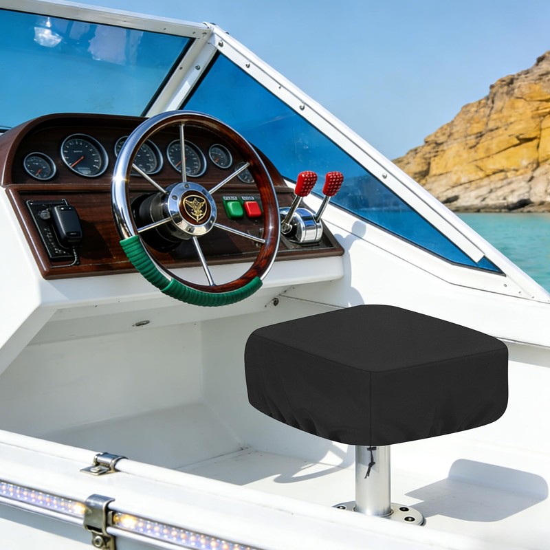 2 Pack Waterproof Boat Folding Seat Covers, Heavy Duty 420D