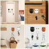 Exbrith Pack of 3 Key Hooks Owl, Owl Magnetic Key